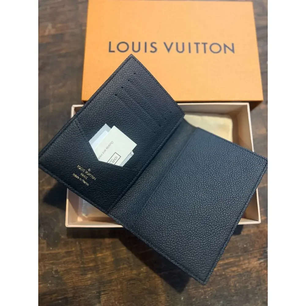 Louis Vuitton Passport Cover Monogram Empreinte Black Leather M63914